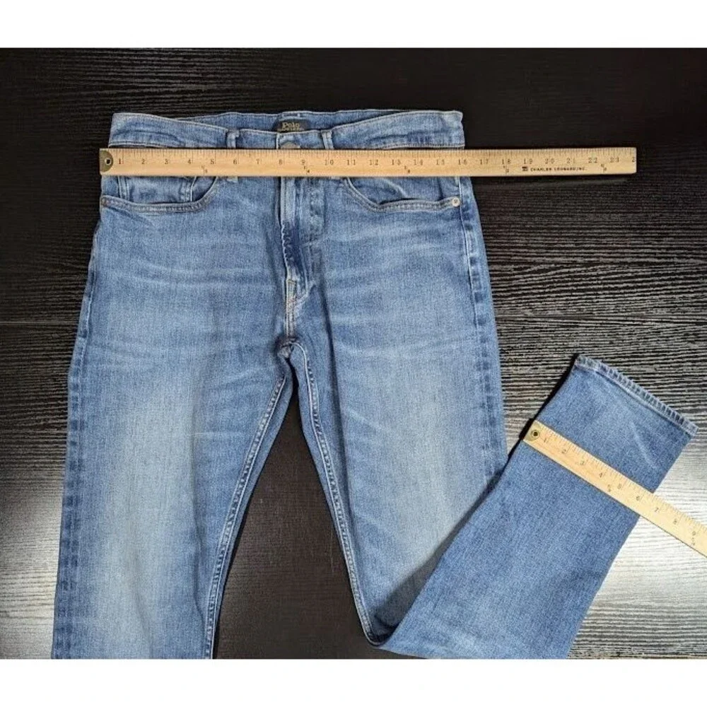 Polo Ralph Lauren‎ Skinny Blue Wash Denim Jeans Men's 32x34